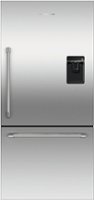 Fisher & Paykel - 17.1 Cu. Ft. Bottom-Freezer Counter-Depth ActiveSmart Refrigerator Ice Water - Silver - Front_Zoom