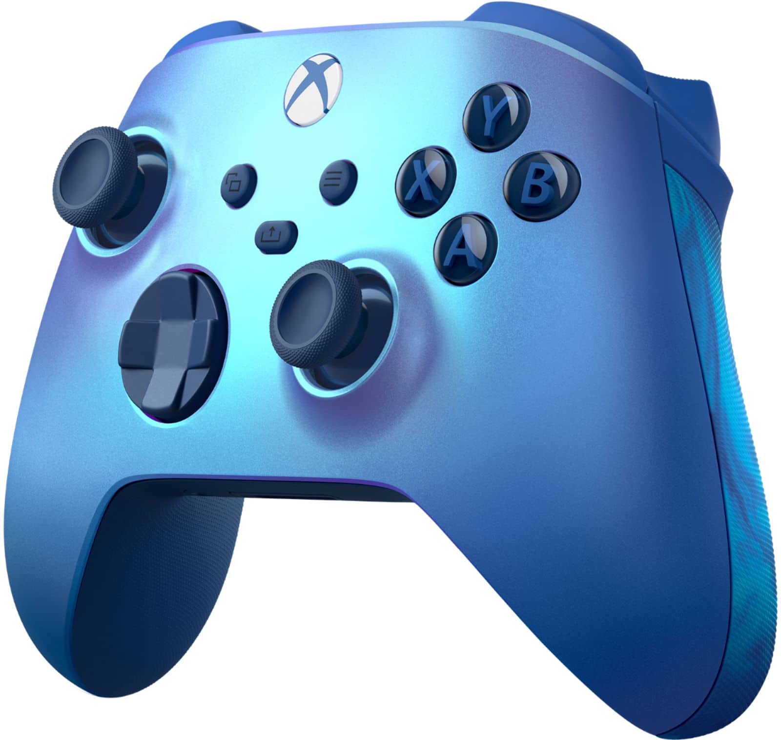 Alt View 11. Microsoft - Xbox Wireless Controller for Xbox Series X, Xbox Series S, Xbox One, Windows Devices - Aqua Shift Special Edition.