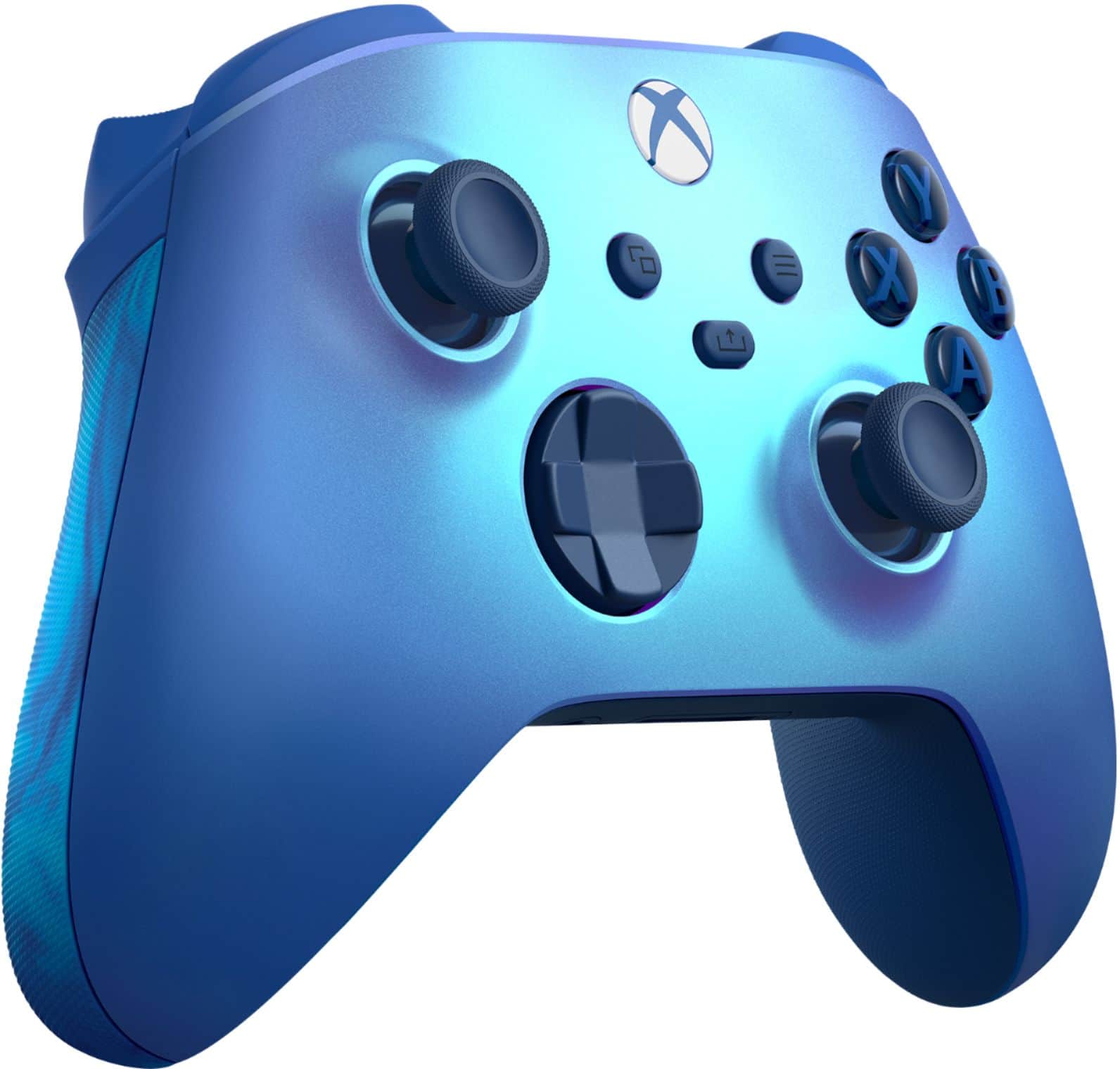 Alt View 12. Microsoft - Xbox Wireless Controller for Xbox Series X, Xbox Series S, Xbox One, Windows Devices - Aqua Shift Special Edition.