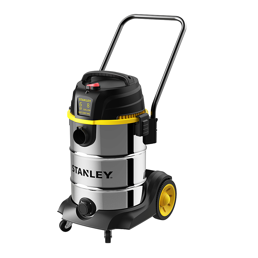 Angle View: Stanley - 10 Gallon wet/dry vacuum - metal