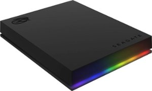Seagate - FireCuda Gaming 2TB External USB 3.2 Gen 1 Hard Drive with RGB LED Lighting - Front_Zoom