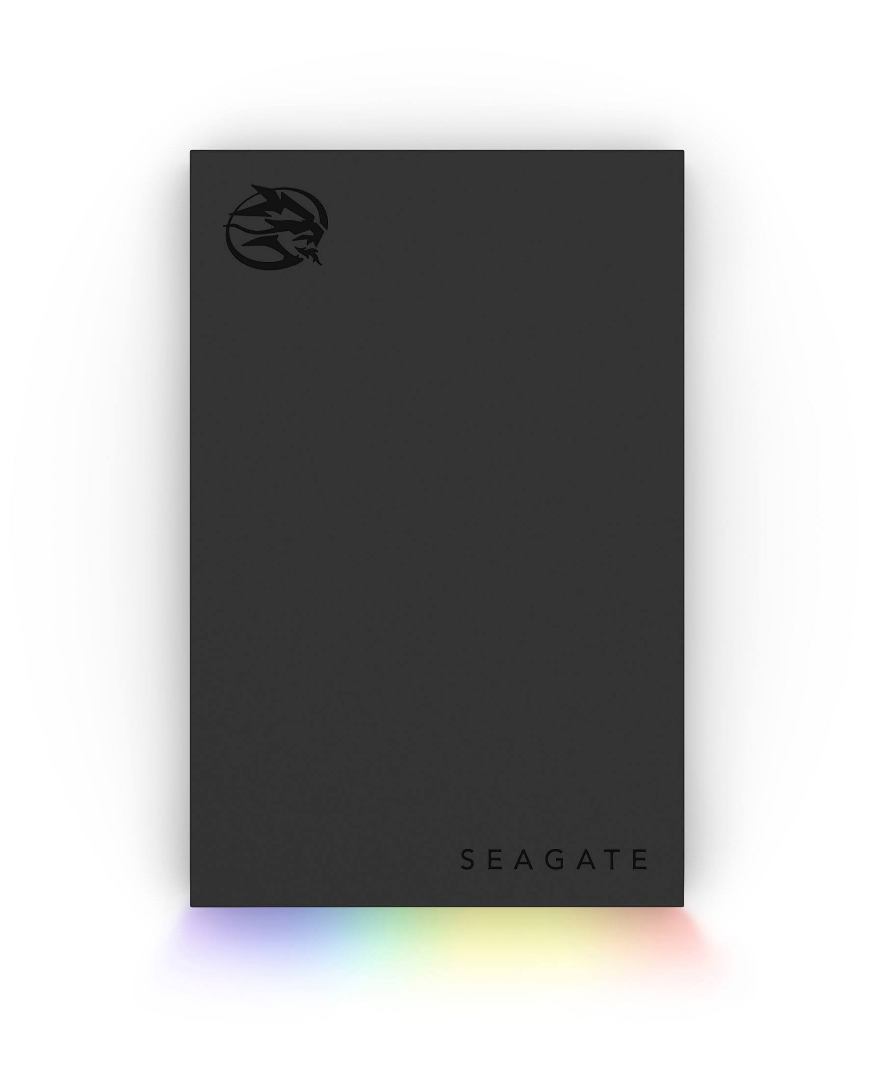 Alt View 11. Seagate - FireCuda Gaming 2TB External USB 3.2 Gen 1 Hard Drive with RGB LED Lighting - Black.