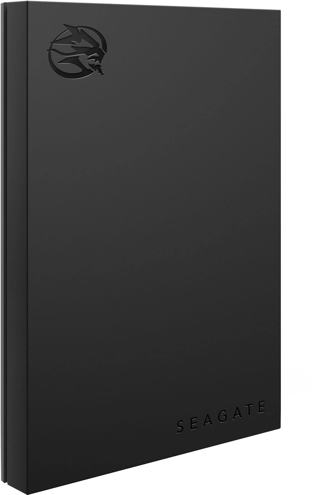 Alt View 1. Seagate - FireCuda Gaming 2TB External USB 3.2 Gen 1 Hard Drive with RGB LED Lighting - Black.