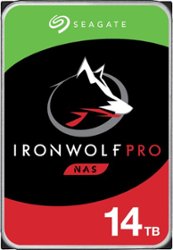 Seagate - IronWolf Pro 14TB Internal SATA NAS Hard Drive with Rescue Data Recovery Services - Front_Zoom