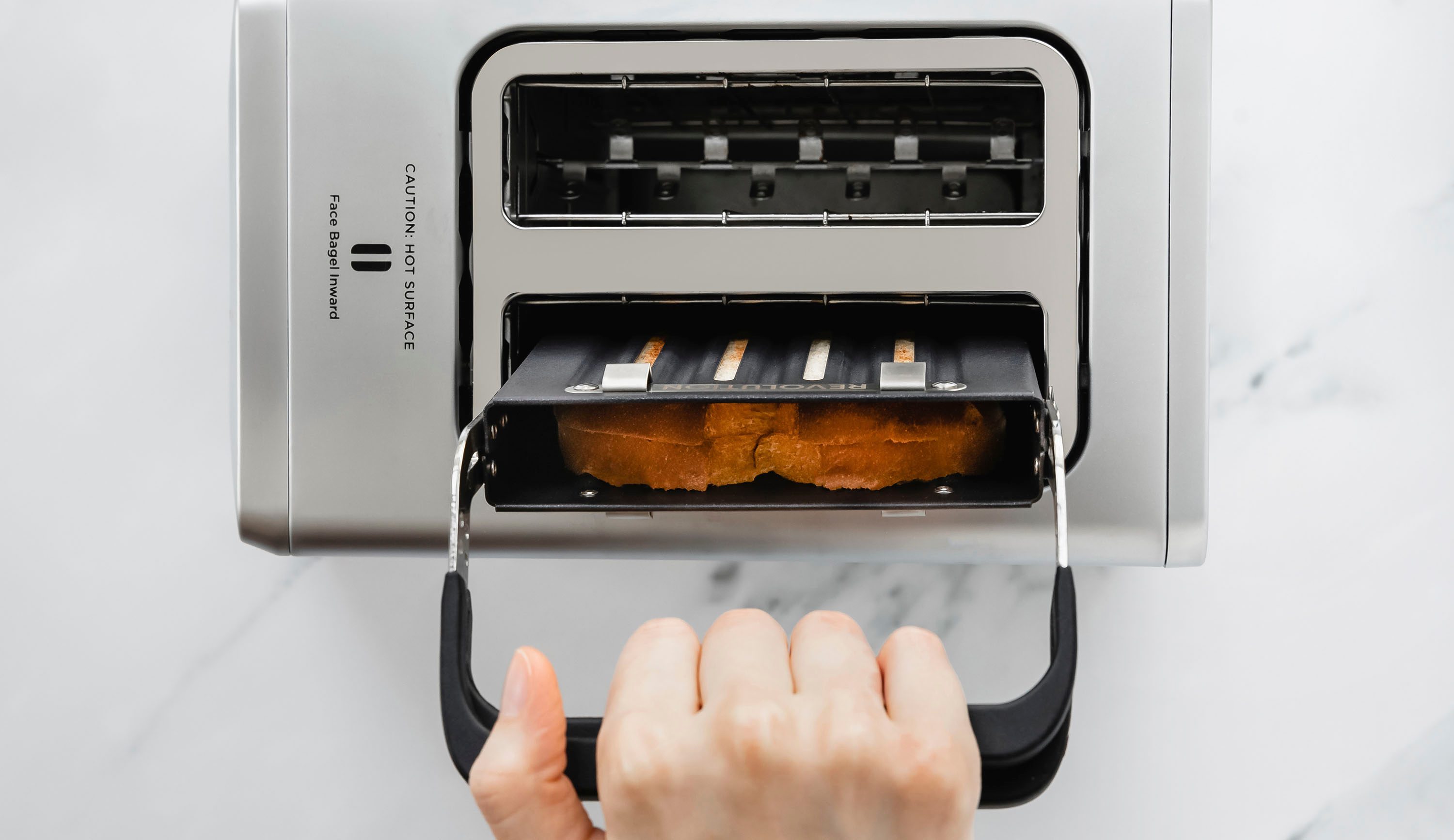 Revolution InstaGLO R270 White 2-Slice Smart Toaster