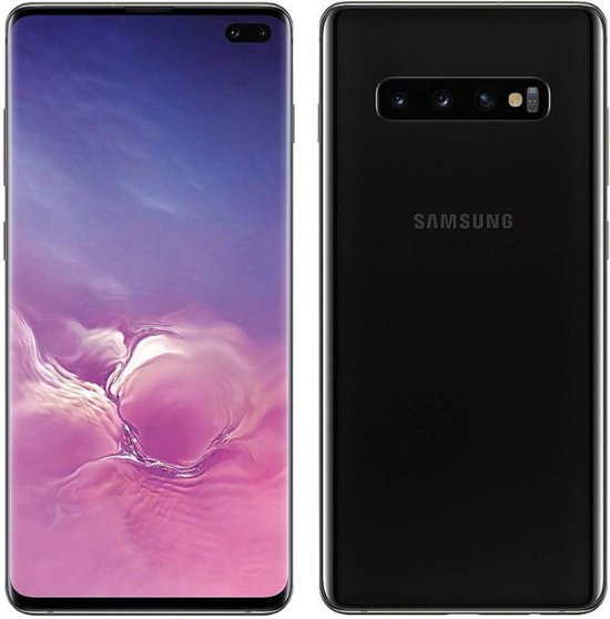 Front Zoom. Samsung - Galaxy S10+ 128GB Unlocked Cell Phone - Pre-Owned - Prism Black.