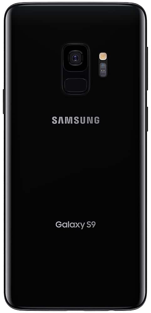 Angle. Samsung - Pre-Owned Galaxy S9 64GB (Unlocked) - Midnight Black.