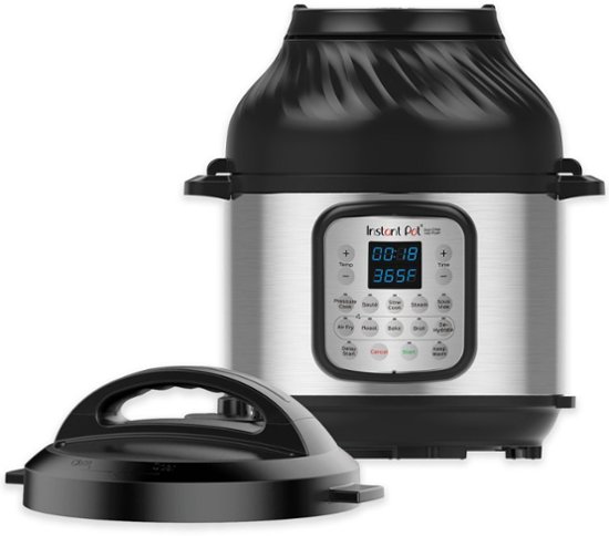 Instant Pot 6Qt Crisp Pressure Cooker Air Fryer Silver 112-0120-01 
