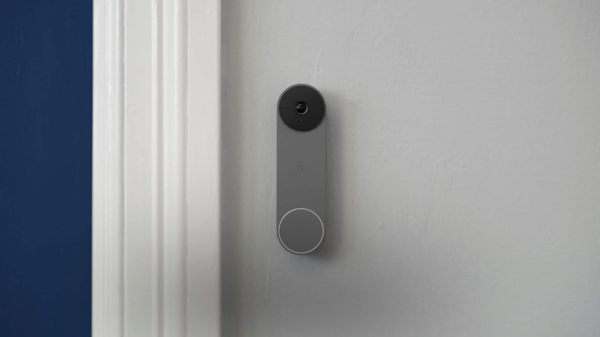 Alt View 13. Google - Nest Wi-Fi Video Doorbell - Battery Operated - Ash.