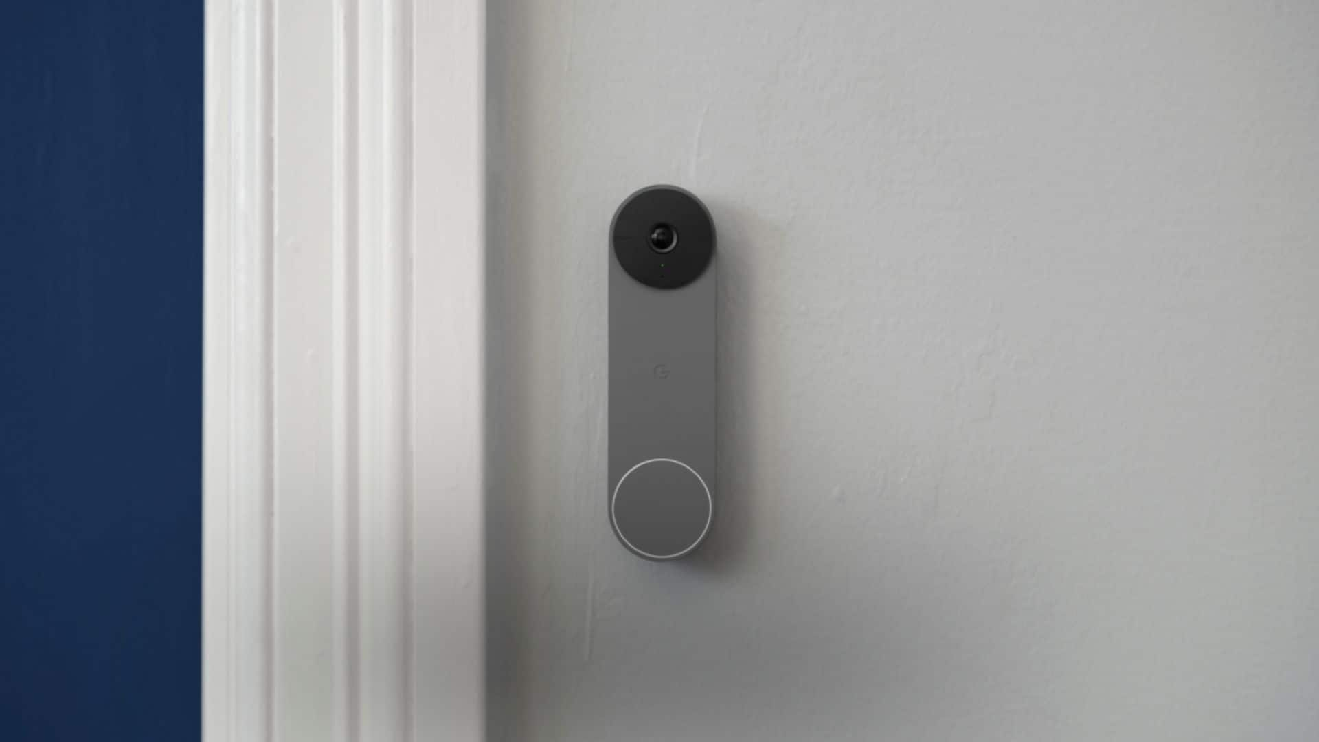 Google Nest Wi-Fi Video Doorbell Battery Operated Ash GA02076-US - Best Buy