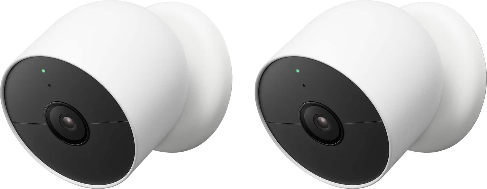 Google Nest Cam 2 Pack Indoor/Outdoor Wire Free Security Cameras 