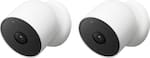 Front. Google - Nest Cam 2 Pack Indoor/Outdoor Wire Free Security Cameras - Snow.