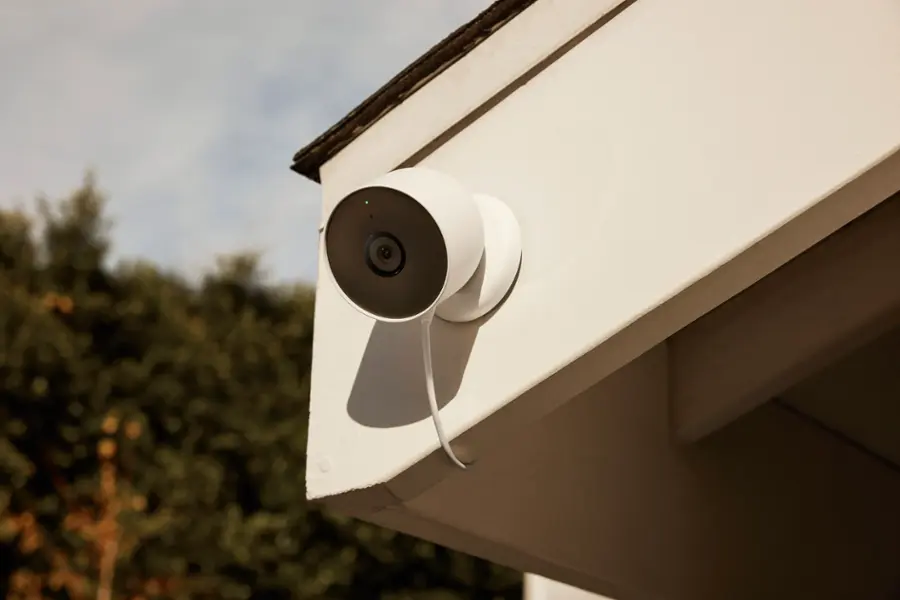 Alt View 13. Google - Nest Cam 2 Pack Indoor/Outdoor Wire Free Security Cameras - Snow.