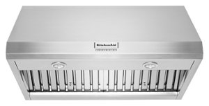 KitchenAid - 36" 585 or 1170 CFM Motor Class Commercial-Style Wall-Mount Canopy Range Hood - Stainless Steel - Front_Zoom