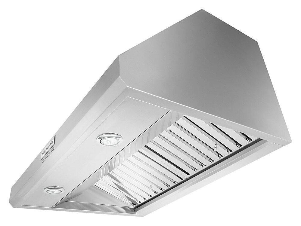 Alt View 12. KitchenAid - 36" 585 or 1170 CFM Motor Class Commercial-Style Wall-Mount Canopy Range Hood - Stainless steel.
