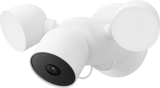 Front Zoom. Google - Nest Cam with Floodlight - Snow.