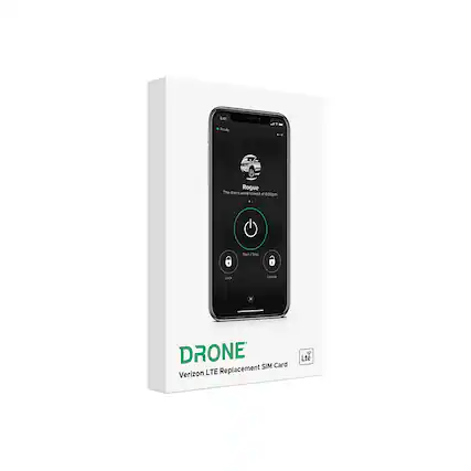 Left. DroneMobile - Verizon LTE SIM Card for DroneMobile X1 - White.