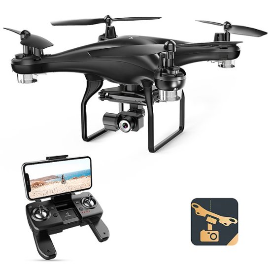 Vantop – Snaptain SP600N 2K Drone with Remote Controller – Black