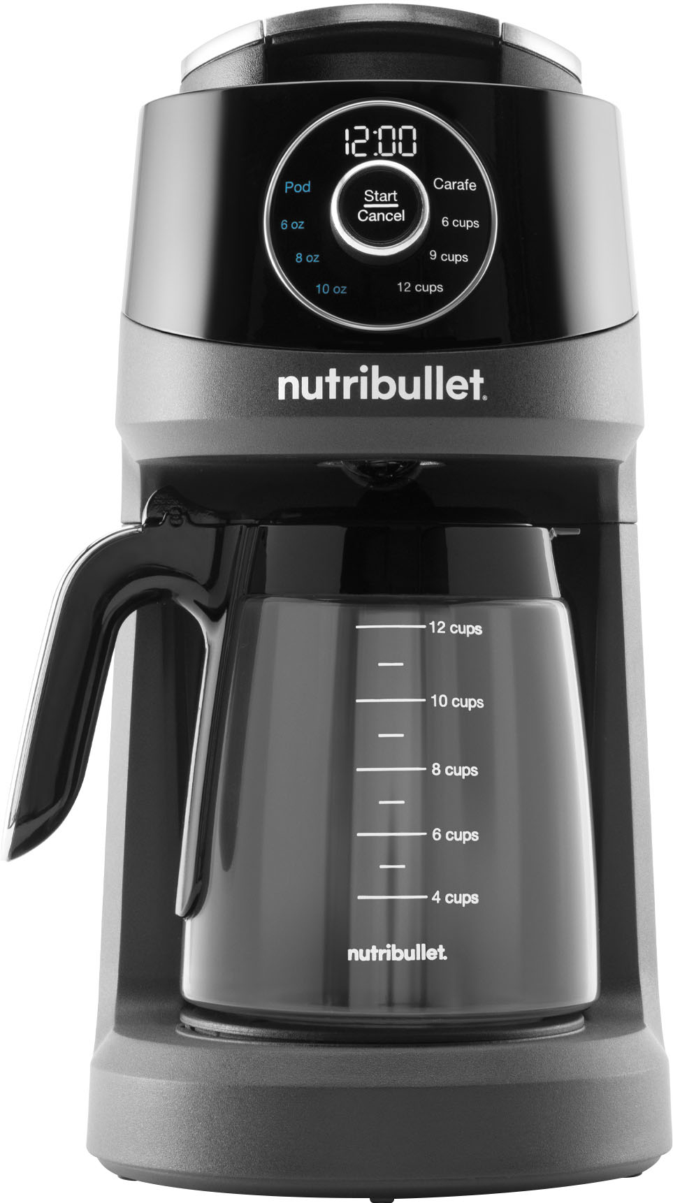 NutriBullet - Brew Choice 12-Cup Coffee Maker and Carafe - Black