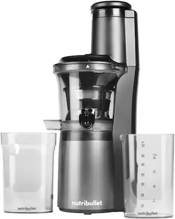 Alt View 11. NutriBullet - Slow Masticating Juicer NBJ50300 - Gray.