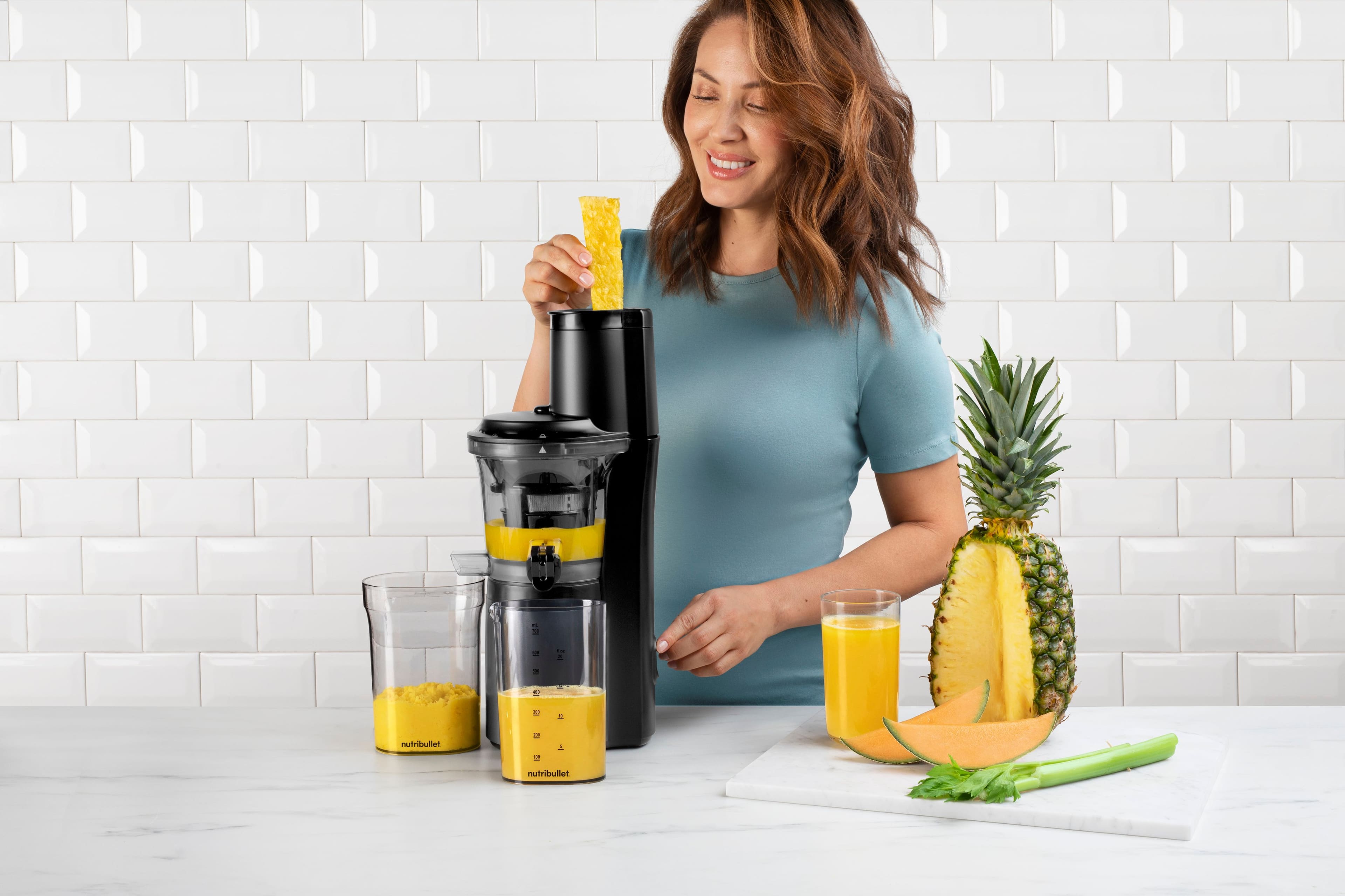 Alt View 25. NutriBullet - Slow Masticating Juicer NBJ50300 - Gray.