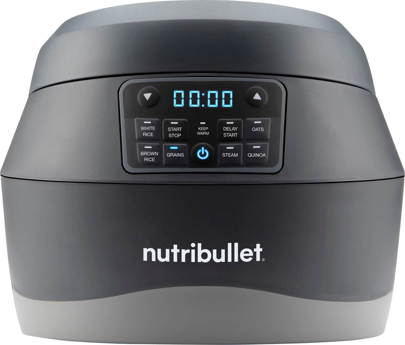 Alt View 11. NutriBullet - EveryGrain Grain and Rice Cooker with Steamer NBG50100 - Gray.
