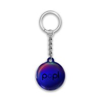 Popl - Keychain - Blue - Front_Zoom