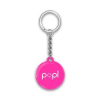 Popl - Keychain - Pink - Front_Zoom