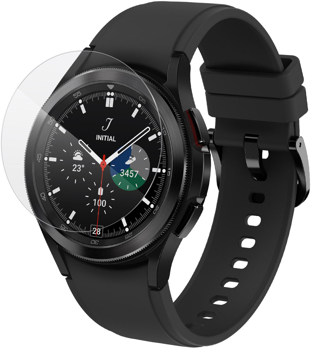 ZAGG - InvisibleShield GlassFusion+ Flexible Hybrid Screen Protector for Samsung Galaxy Watch4 Classic 42mm