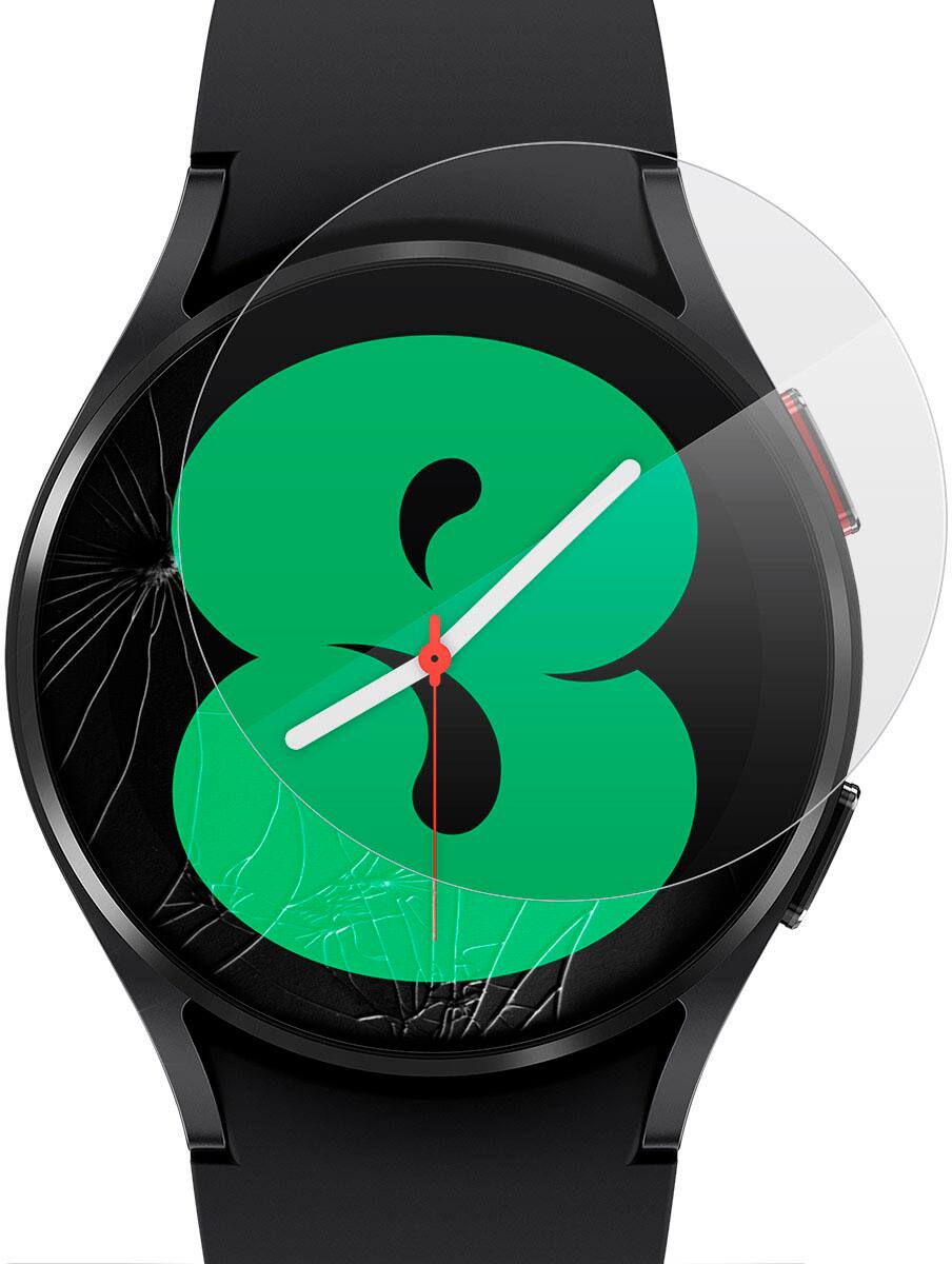 Alt View 12. ZAGG - InvisibleShield Ultra Clear+ Advanced Scratch & Shatter Screen Protector for Samsung Galaxy Watch4 40mm/Watch5 44mm - Clear.