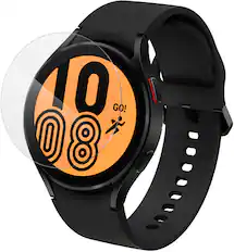 Alt View 11. ZAGG - InvisibleShield Ultra Clear+ Advanced Scratch & Shatter Screen Protector for Samsung Galaxy Watch4 44mm.