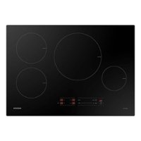 Samsung - 30" Smart Induction Cooktop with Wi-Fi - Black - Front_Zoom
