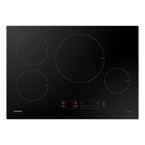 Samsung - 30" Smart Induction Cooktop with Wi-Fi - Black