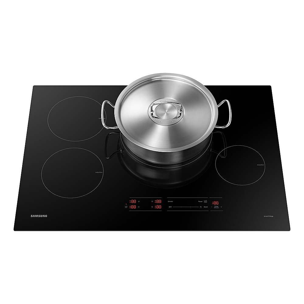 Alt View 18. Samsung - 30" Smart Induction Cooktop with Wi-Fi - Black.