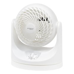 WOOZOO - Oscillating Air Circulator Fan - 3 Speed - Small Room 157 ft² - White - Front_Zoom