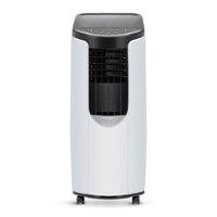 Woozoo - Portable Air Conditioner and Dehumidifier with Remote Control, 10,000 BTU - White - Front_Zoom