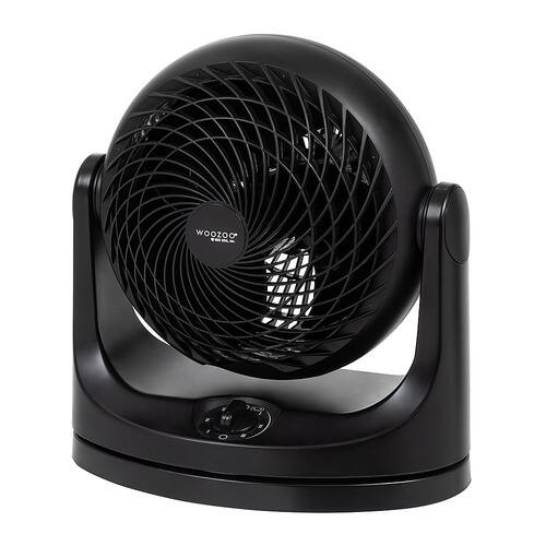 IRIS USA WOOZOO Oscillating Air Circulator Fan, Black