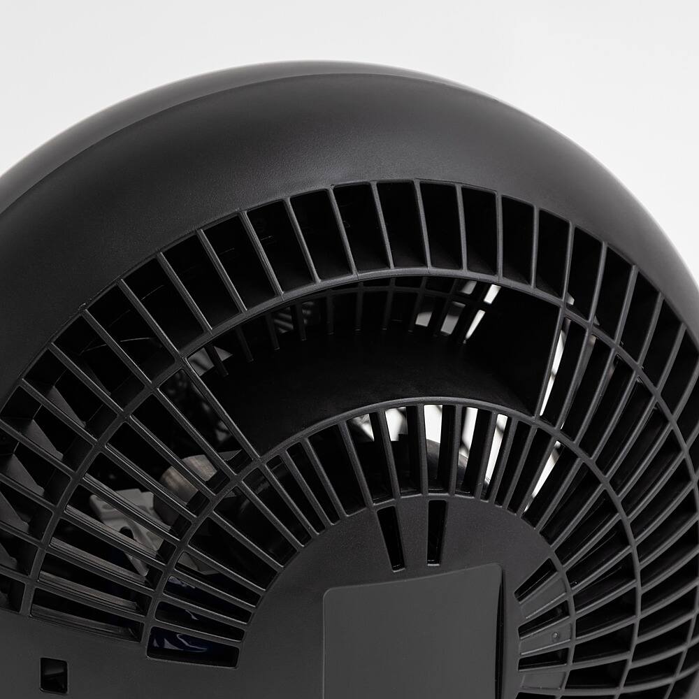 Left View: WOOZOO - Oscillating Air Circulator Fan - 3 Speed - Medium Room 275 ft² - Black