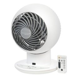 Woozoo - Compact Personal Oscillating Air Circulator Fan with Remote - 5 Speed with Timer - Medium Room 353 ft² - White - Front_Zoom