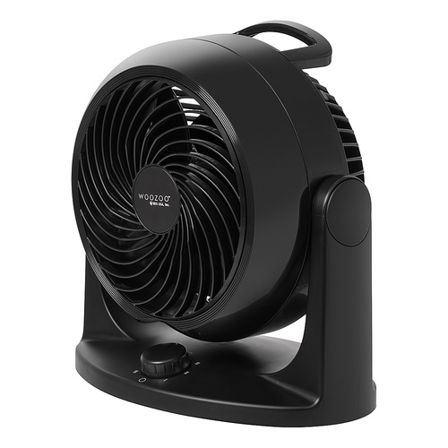 Woozoo - Whole Room Air Circulator Fan - 3 Speed - Medium Room 275 ft² - Black