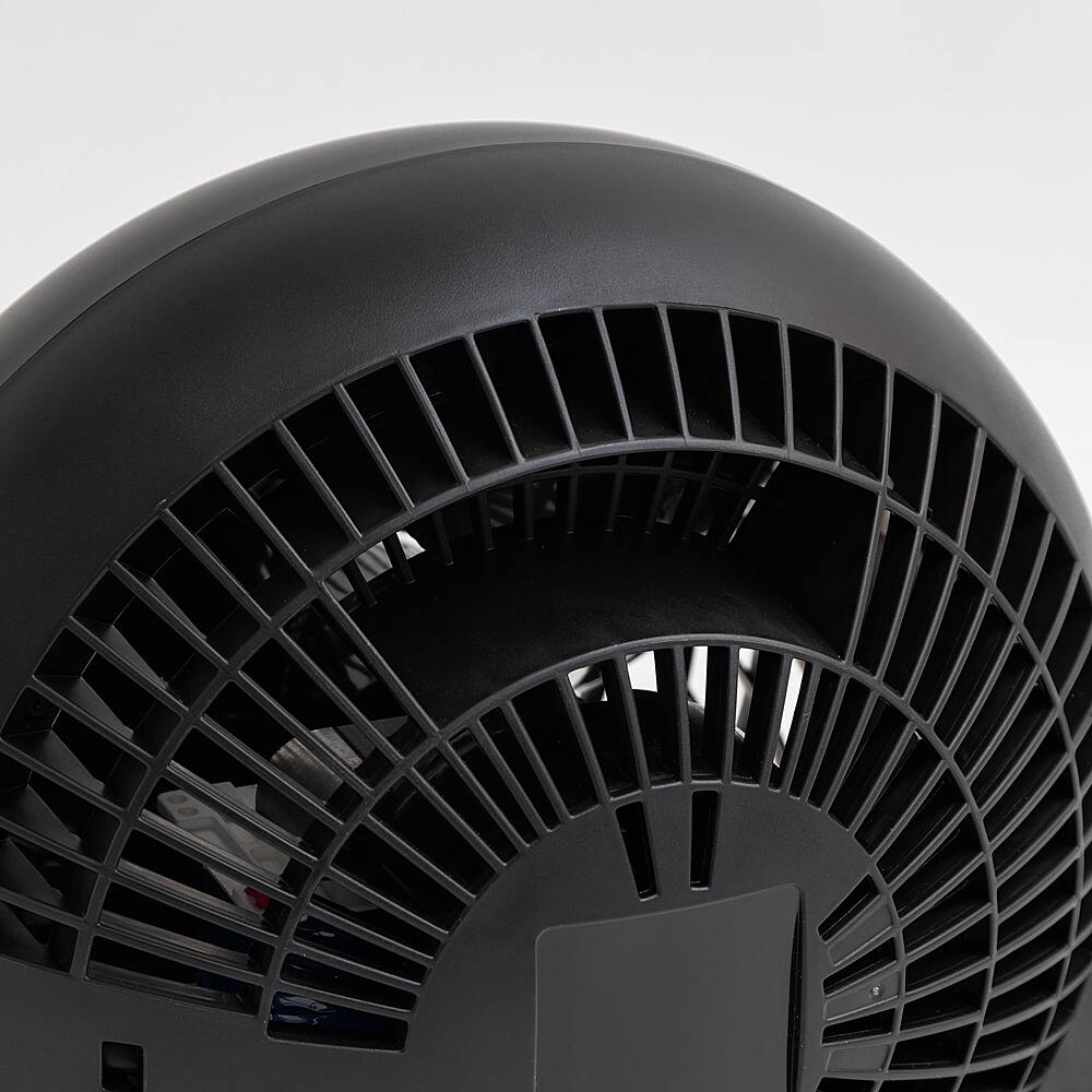 Left View: Woozoo - Oscillating Air Circulator Fan with Remote - 3 Speed with Timer - Medium Room 275 ft² - Black