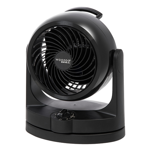 Woozoo - Oscillating Air Circulator Table Fan - 3 Speed - Small Room 157 ft² - Black