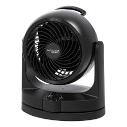 Woozoo - Oscillating Air Circulator Table Fan - 3 Speed - Small Room 157 ft² - Black - Front_Zoom