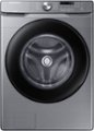 Front Zoom. Samsung - 4.5 cu. ft. Front Load Washer with Vibration Reduction Technology+ - Platinum.