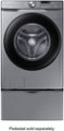 Alt View Zoom 12. Samsung - 4.5 cu. ft. Front Load Washer with Vibration Reduction Technology+ - Platinum.