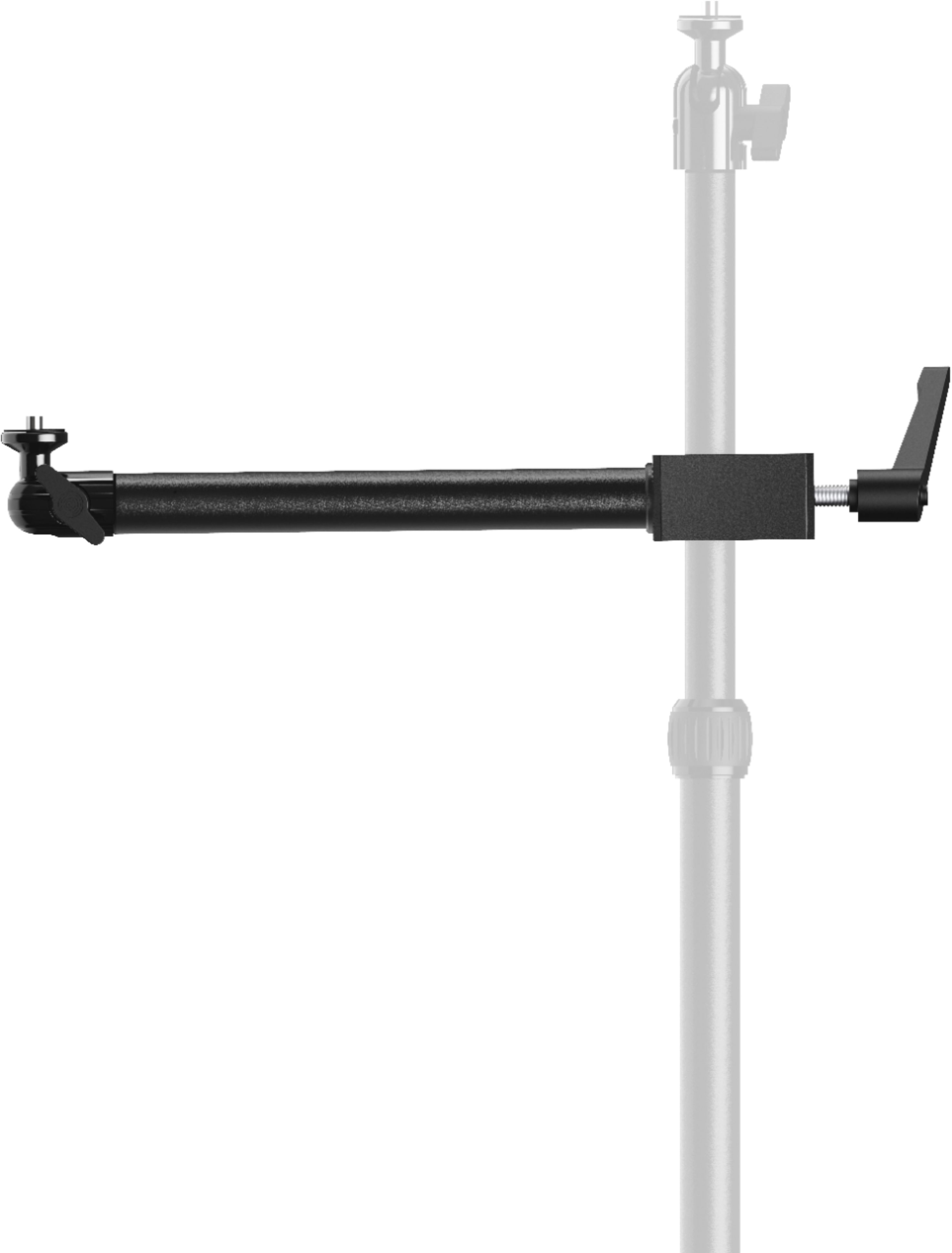 Left View: Elgato - Solid Arm - Attachable Solid Mounting Arm for Cameras, Lights, and Microphones. Works with Master Mount L