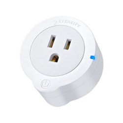 Etekcity - Voltson Smart Wi-Fi Outlet Plug (10A, 1-Pack) - White - Front_Zoom