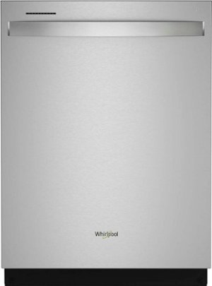 Whirlpool - 24" Top Control Built-In Dishwasher with Stainless Steel Tub, Large Capacity with Tall Top Rack, 50 dBA - Stainless steel