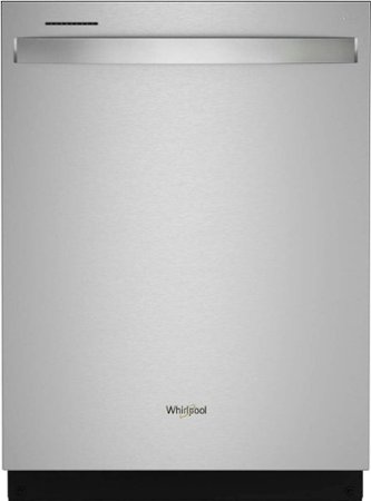 Whirlpool - 24" Top Control Built-In Dishwasher with Stainless Steel Tub, Large Capacity with Tall Top Rack, 50 dBA - Stainless Steel