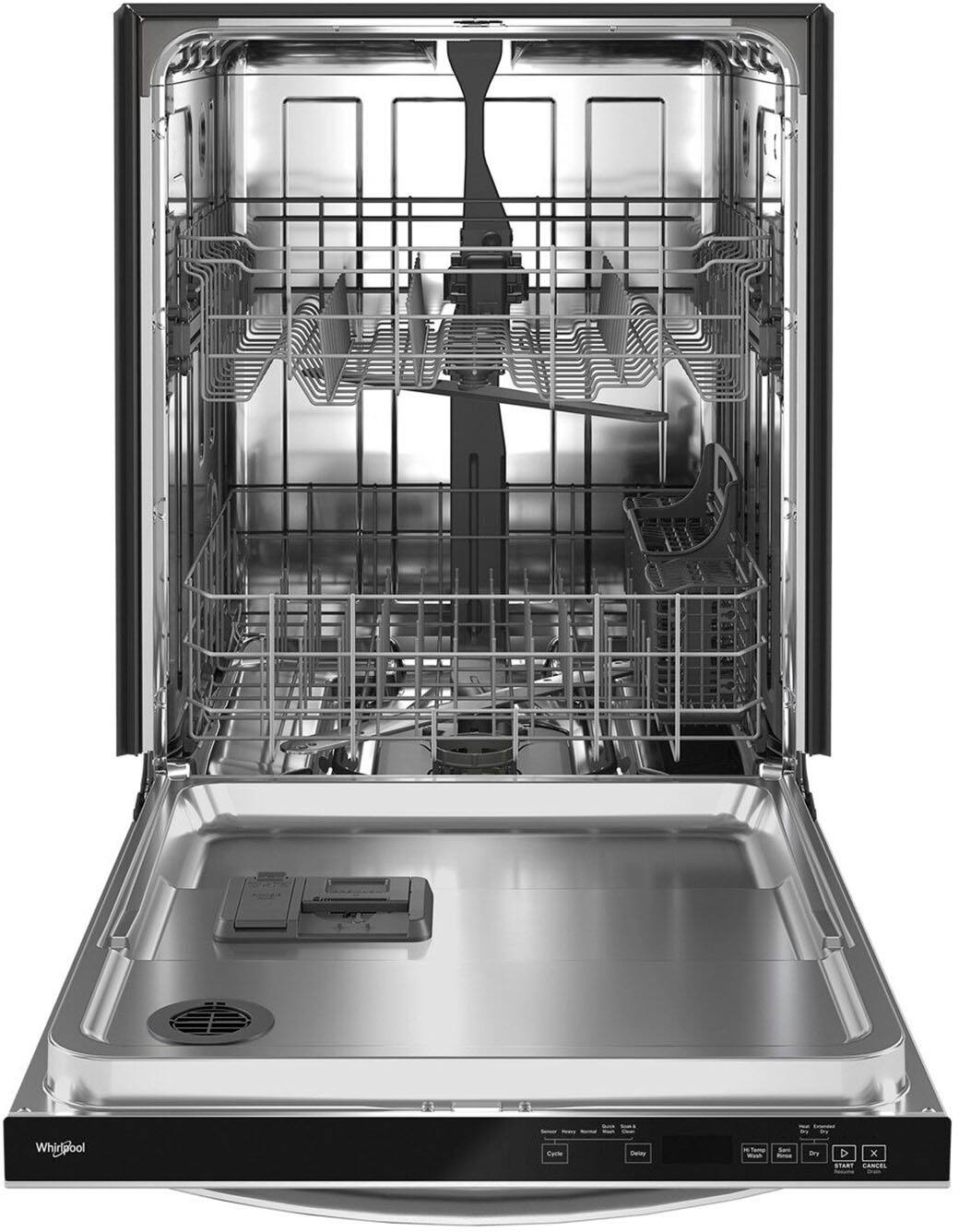 Alt View 12. Whirlpool - 24" Top Control Built-In Dishwasher with Stainless Steel Tub, Large Capacity with Tall Top Rack, 50 dBA - Stainless Steel.